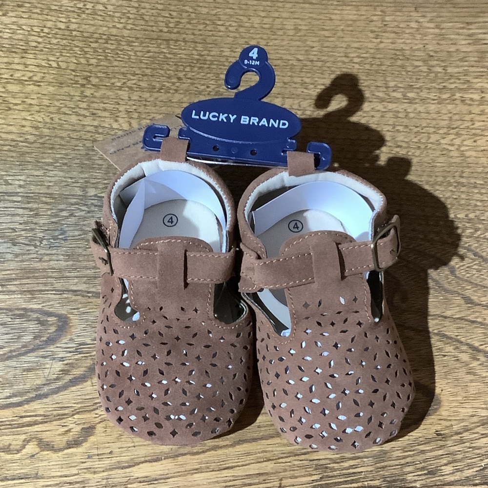 Lucky Brand Tan Baby Walker Shoes